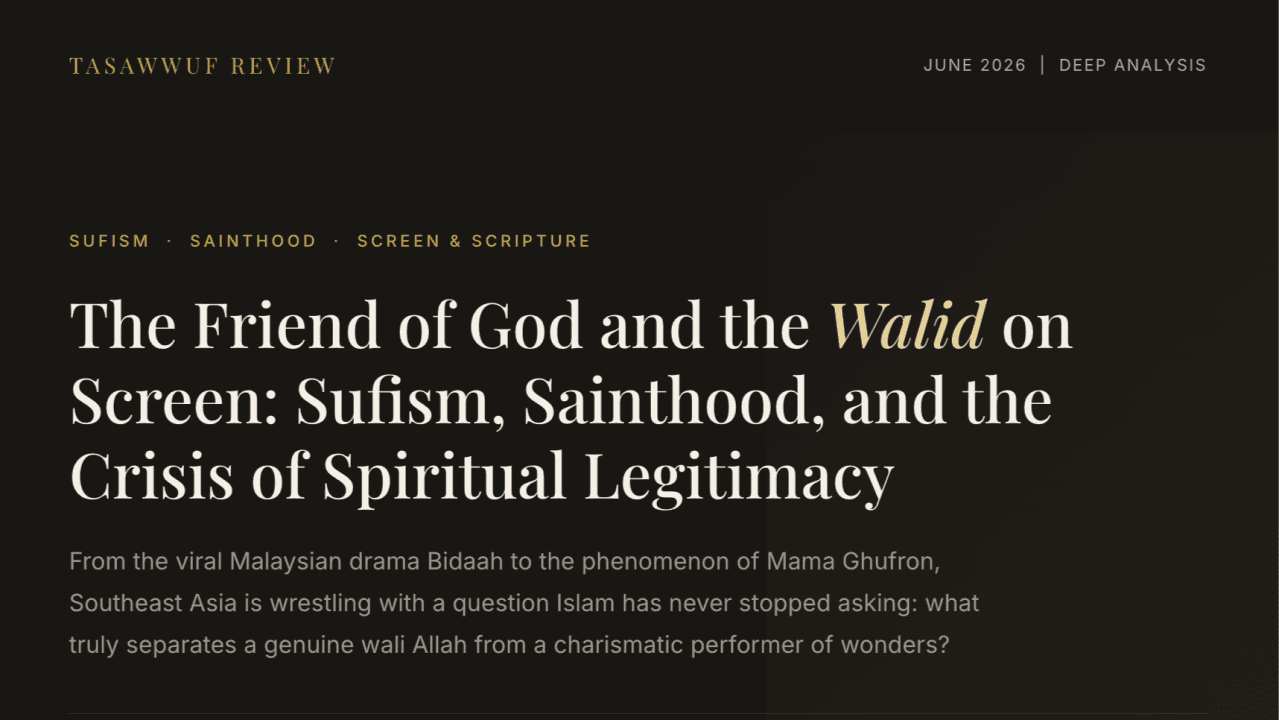 The Friend of God and the Walid on Screen: Sufism, Sainthood, and the Crisis of Spiritual Legitimacy Study Case of Abuya Mama Ghufron Al Bantani