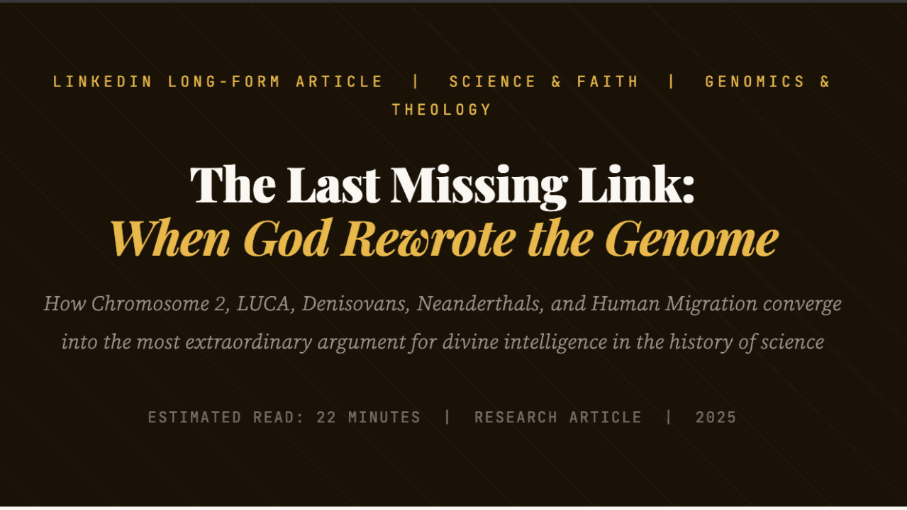 The Last Missing Link: When God Rewrote the Genome By Rahmat Wibowo From Infraloka