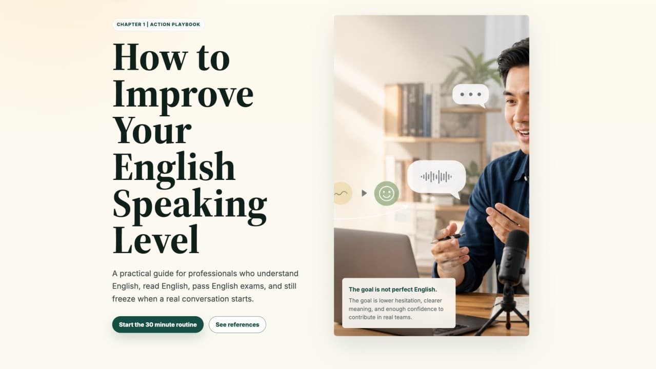 How to Improve Your English Speaking Level By Rahmat Wibowo From InfraLoka