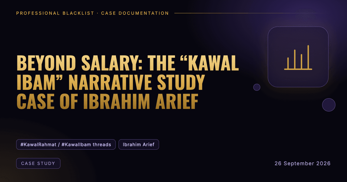 Header illustration: case study involving #KawalRahmat / #KawalIbam threads, Ibrahim Arief