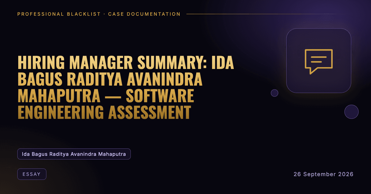 Header illustration: essay involving Ida Bagus Raditya Avanindra Mahaputra