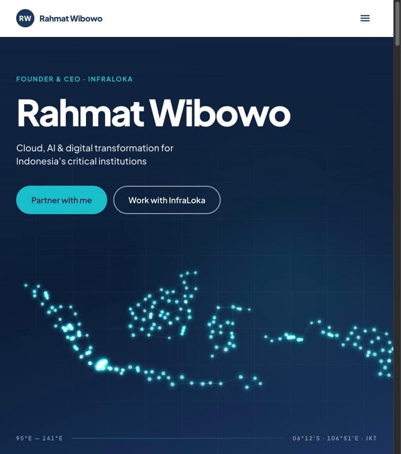 The rahmatwibowo.org home page