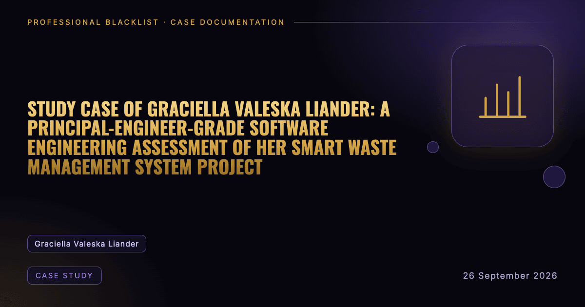 Header illustration: case study involving Graciella Valeska Liander