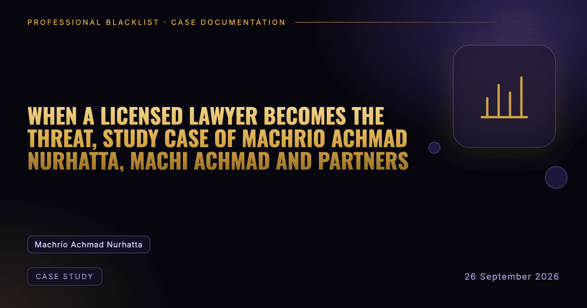 Header illustration: case study involving Machrio Achmad Nurhatta