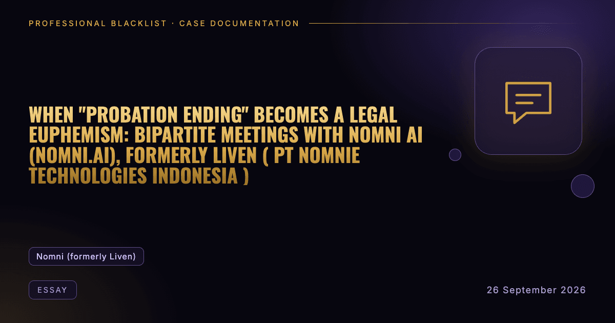 Header illustration: essay involving Nomni (formerly Liven)