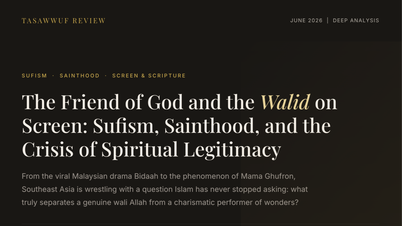 The Friend of God and the Walid on Screen: Sufism, Sainthood, and the Crisis of Spiritual Legitimacy Study Case of Abuya Mama Ghufron Al Bantani