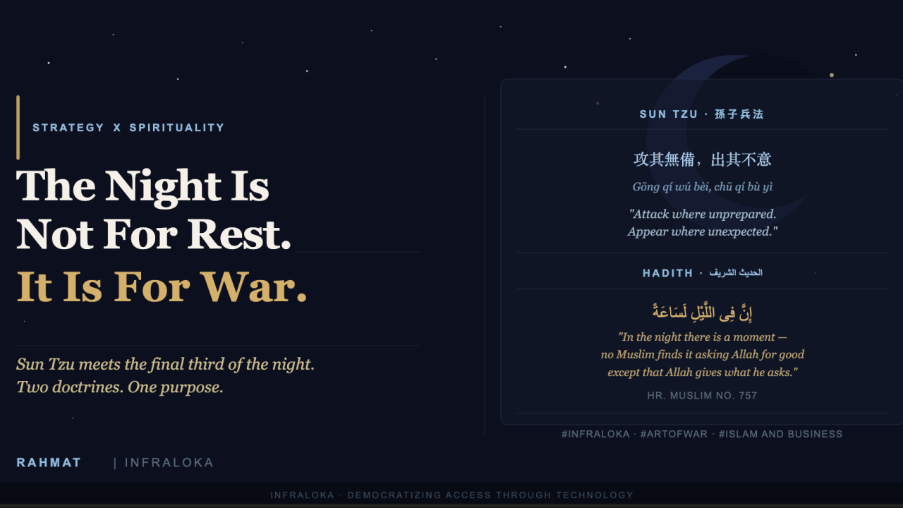 The Night Is Not For Rest. It Is For War. By Rahmat Wibowo From Infraloka