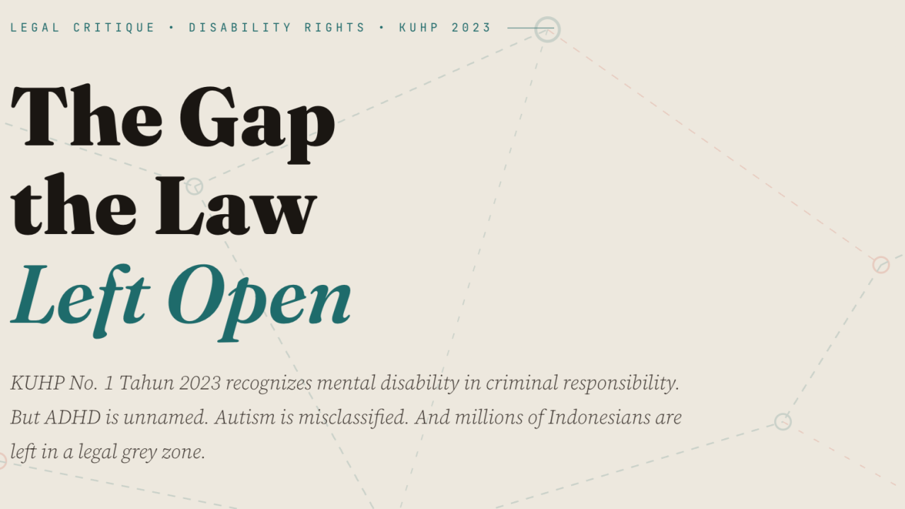 The Gap the Law Left Open for Mental Illness in Indonesia By Rahmat Wibowo From Infraloka