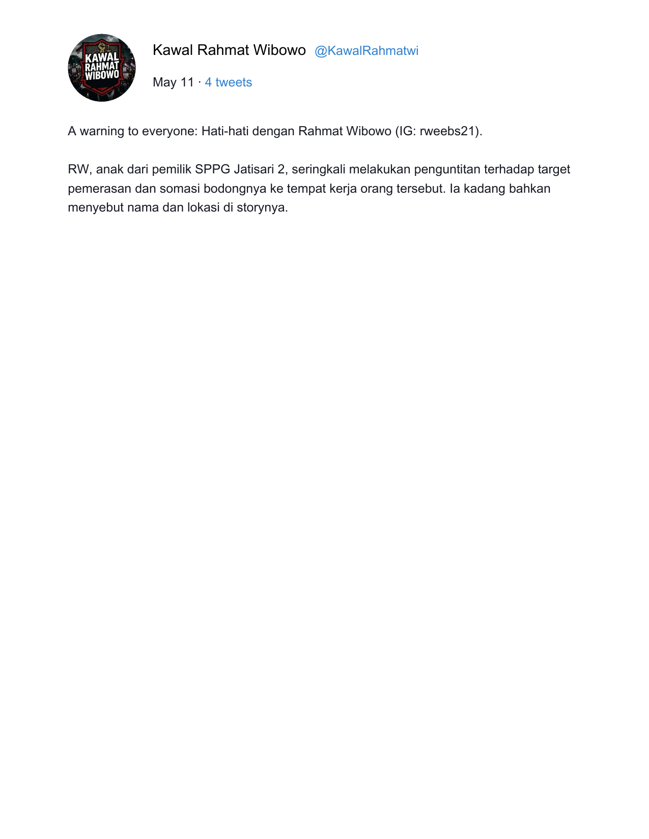 Analisis Risiko Hukum & Prediksi Putusan — Study Case of Kawalrahmatthread3