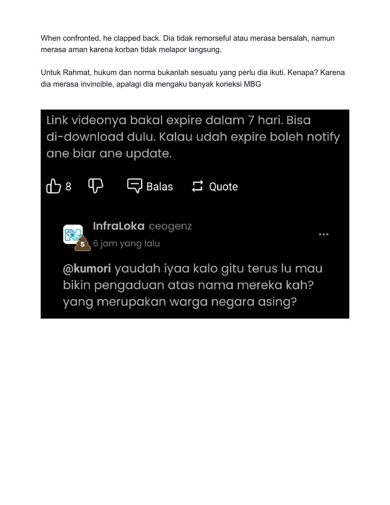 Analisis Risiko Hukum & Prediksi Putusan — Study Case of Kawalrahmatthread4