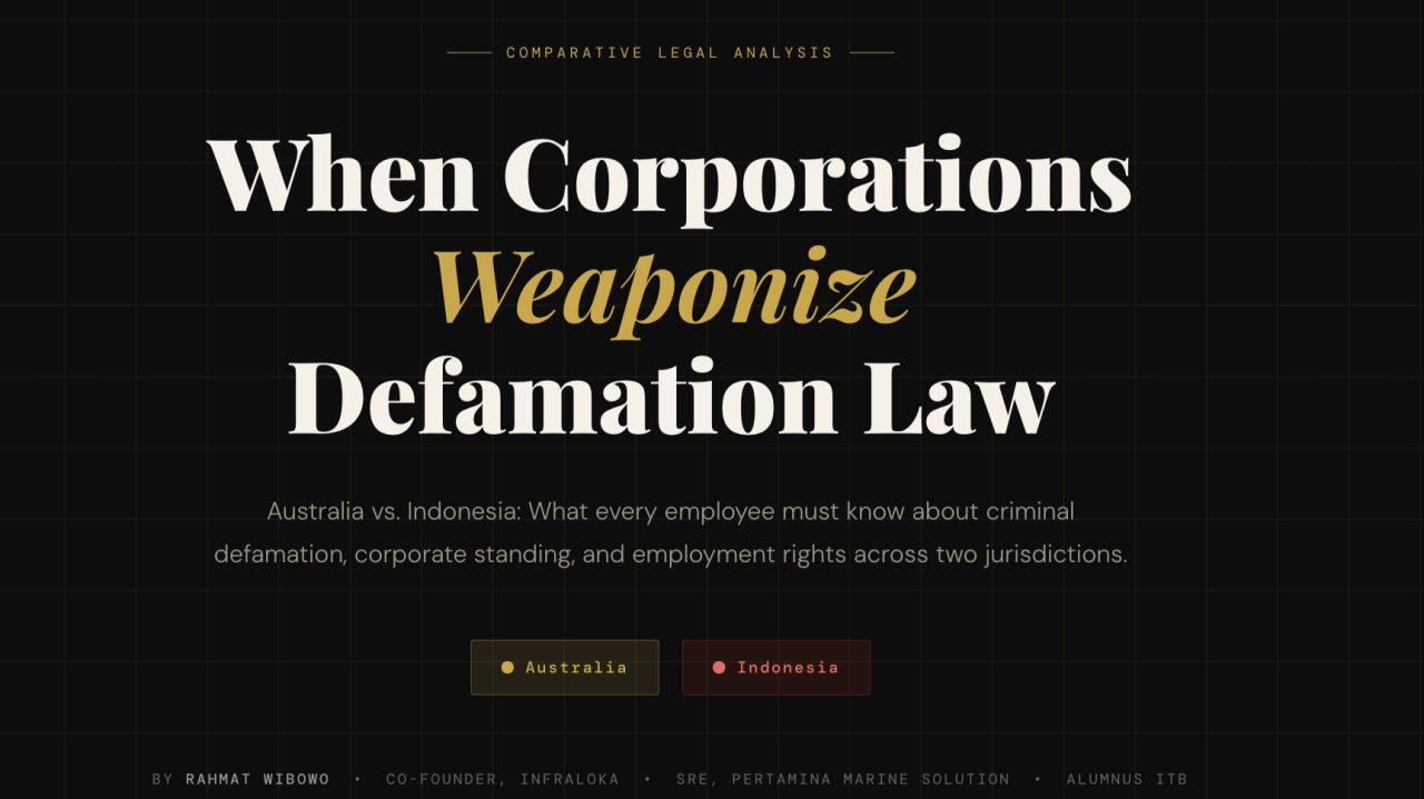 When Corporations Weaponize Defamation Law Study Case of Nomni , Nomni.AI, Under PT Nomnie Technologies Indonesia