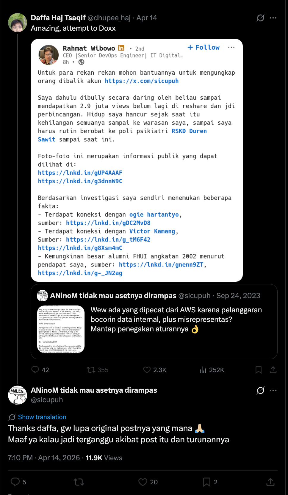 ANALISIS RISIKO HUKUM & PREDIKSI PUTUSAN — Study Case of Sicupuh, Iluni UI, dan Iluni FHUI Dibawah Pimpinan Pramudya A. Oktavinanda