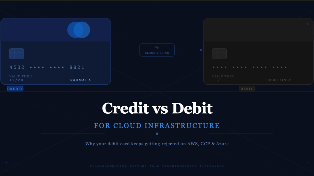 Why Your Debit Card Keeps Getting Rejected on AWS, GCP, and Azure By Rahmat Wibowo From Infraloka