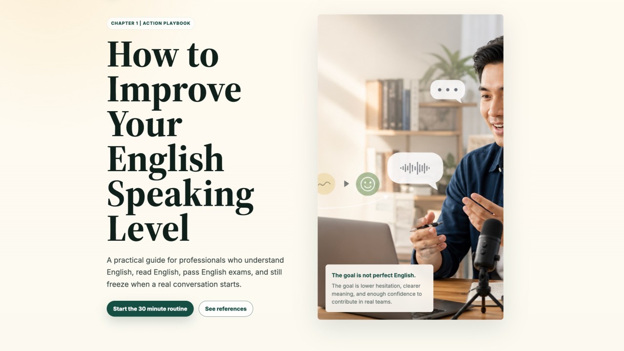 How to Improve Your English Speaking Level By Rahmat Wibowo From InfraLoka