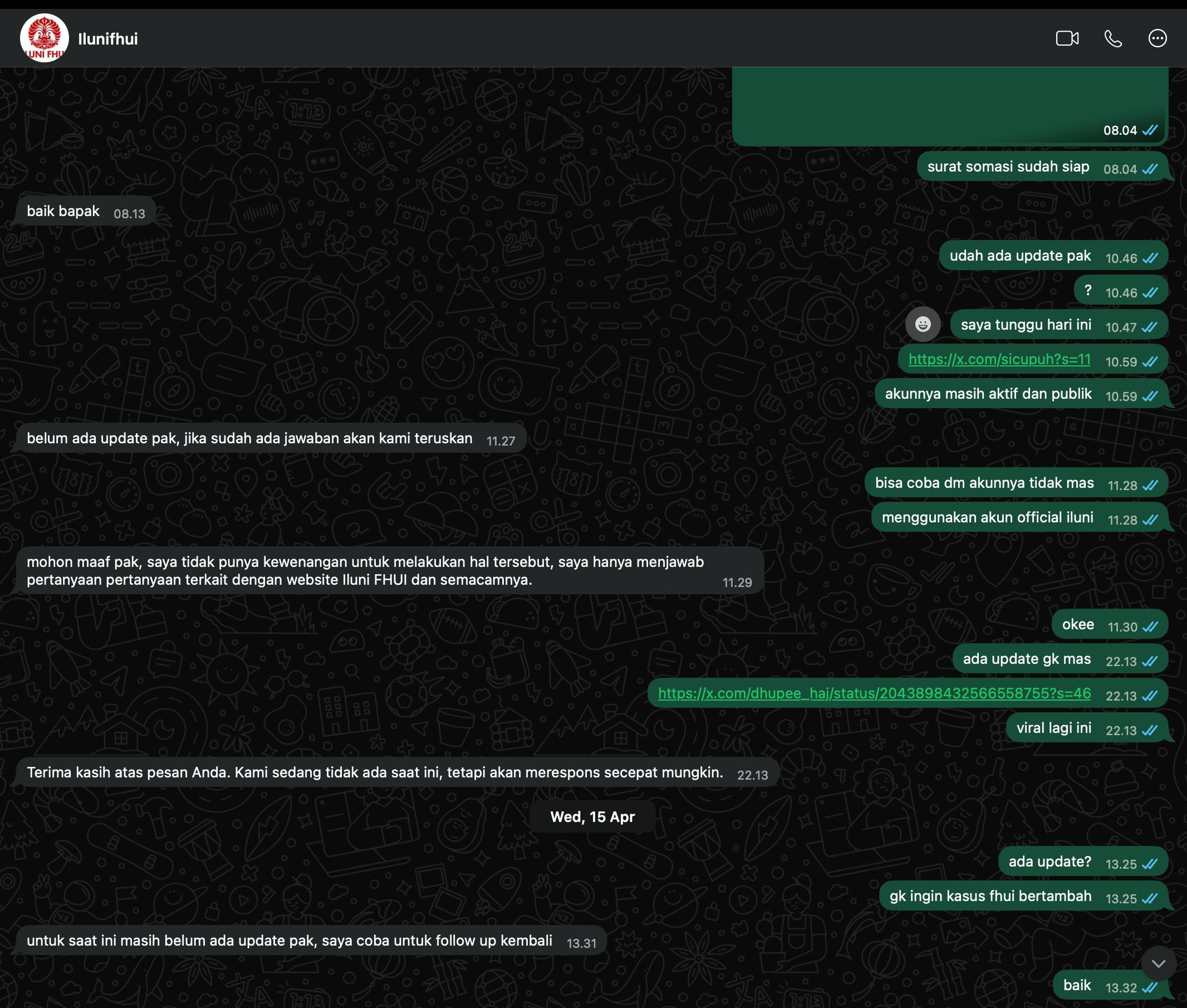 E-015 — notice ILUNI FHUI