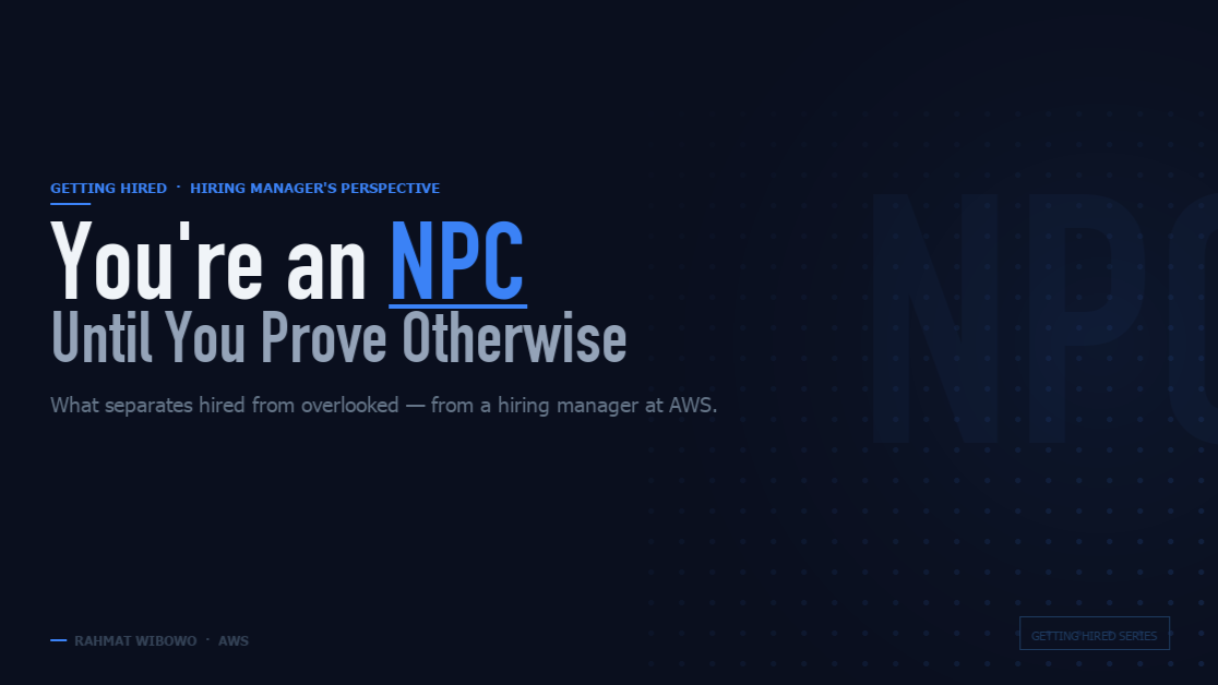 How to Get Hired: The Complete Playbook From ex-Solutions Architect at AWS By Rahmat Wibowo From Infraloka