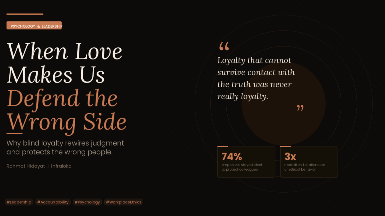 When blind love makes us defend the wrong side : Case Study of Fadel Muhammad & Ainun Najib
