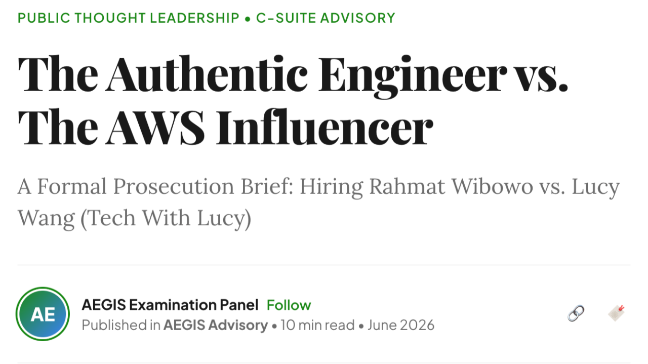 The Authentic Engineer vs. The AWS Influencer; Rahmat Wibowo from InfraLoka vs Lucy Wang From Tech With Lucy and Zero To Cloud