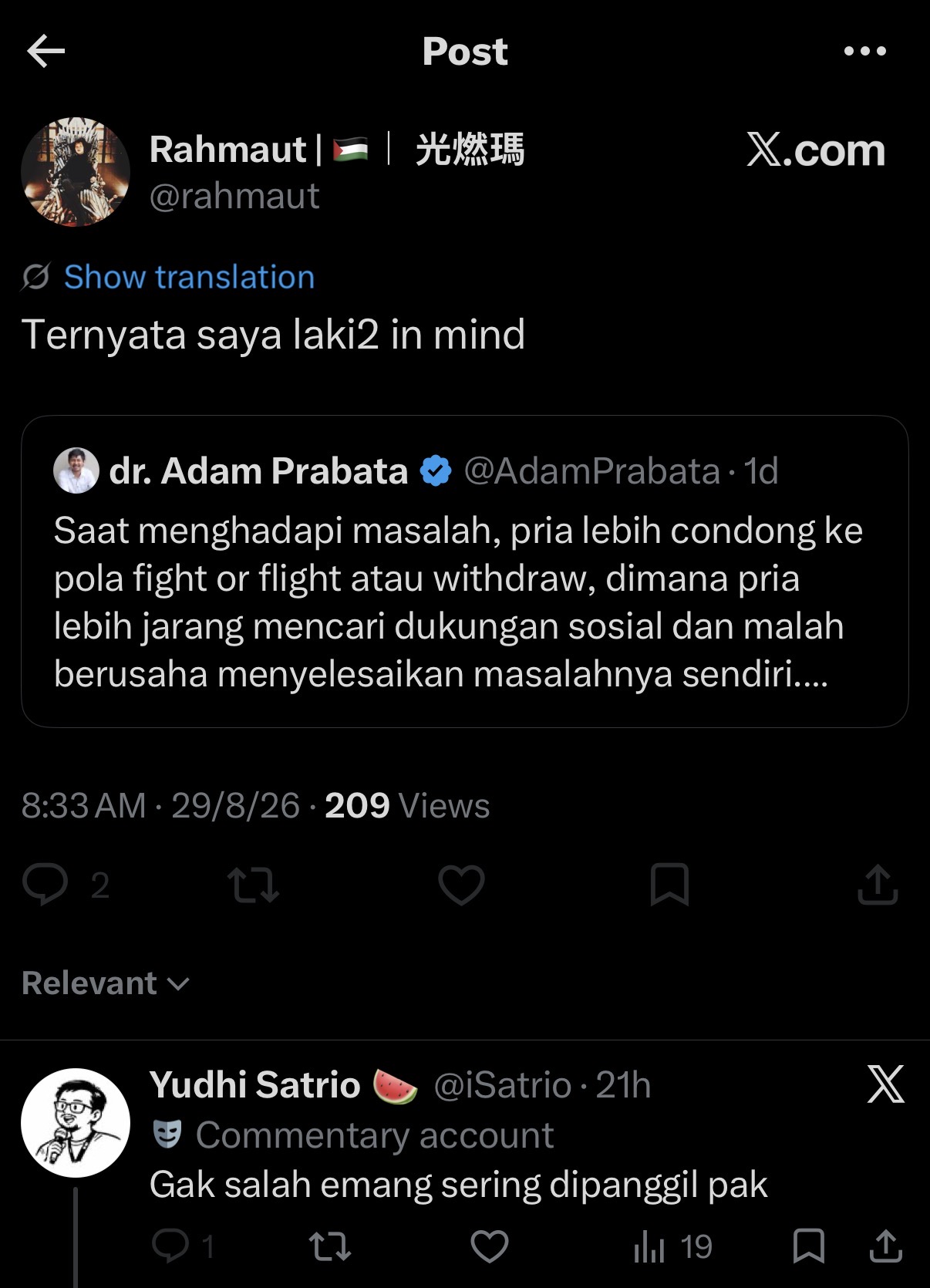 Quote post dated 29/8/26