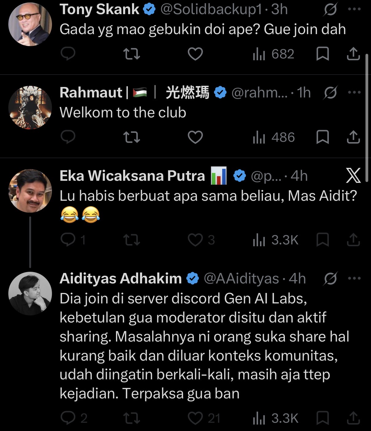 Further replies