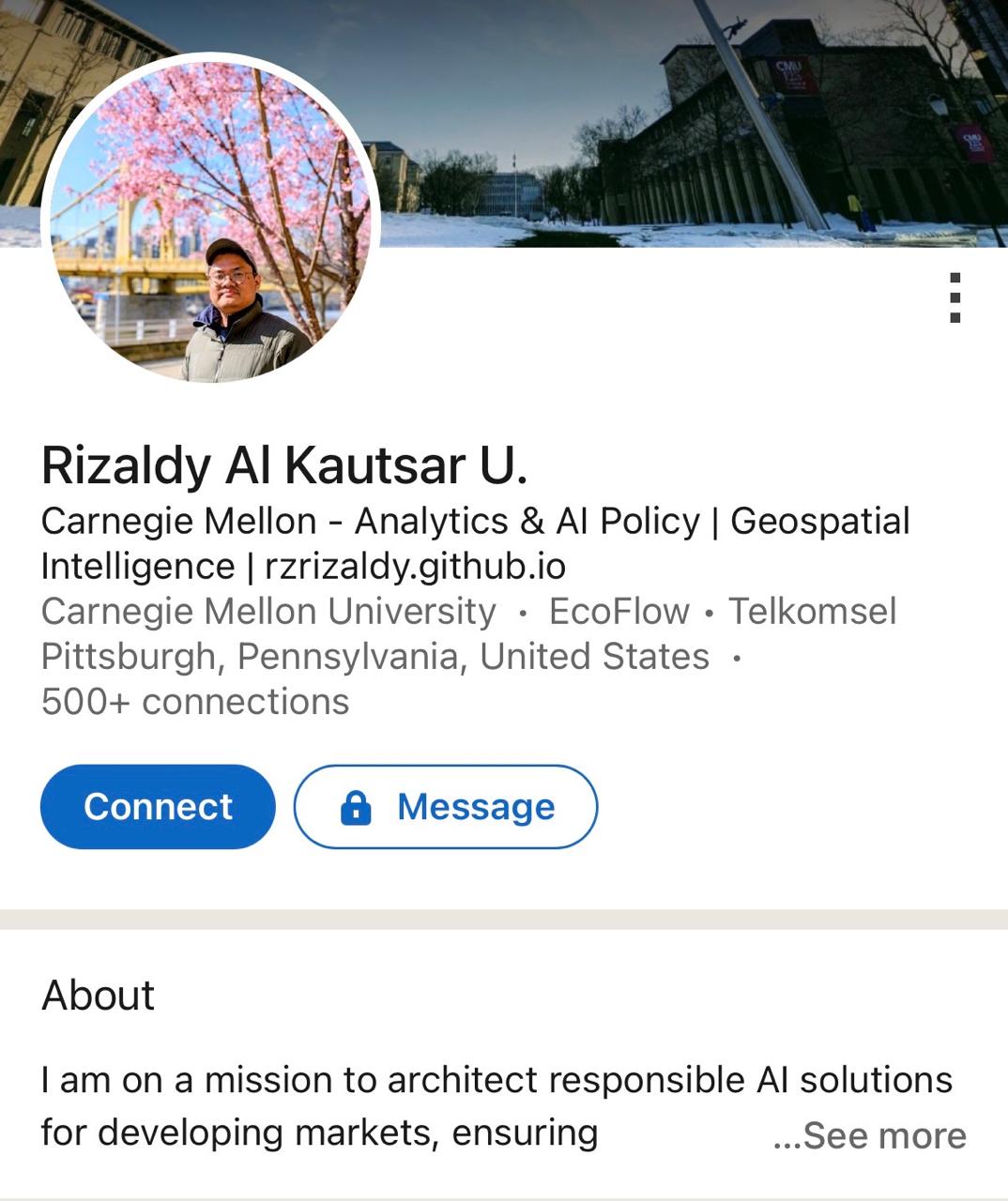 Evidence B-3: the public LinkedIn profile used to identify the account holder
