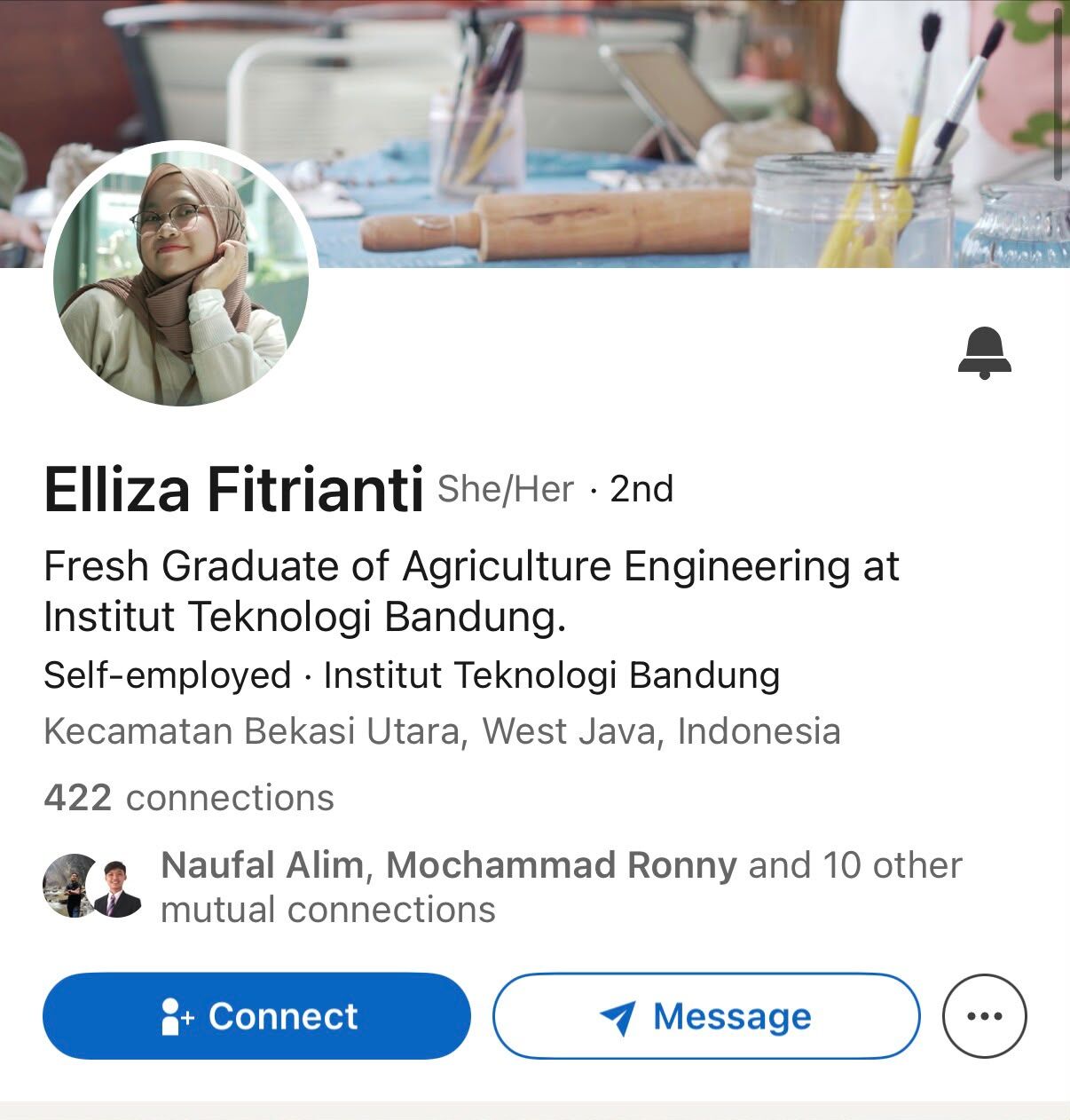 Evidence C-1: public LinkedIn profile of Elliza Fitrianti