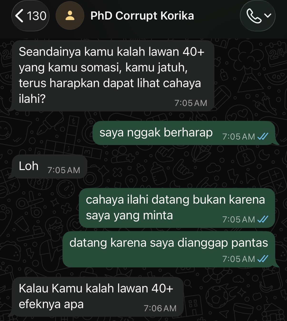Chat imagining defeat in more than forty legal-notice disputes